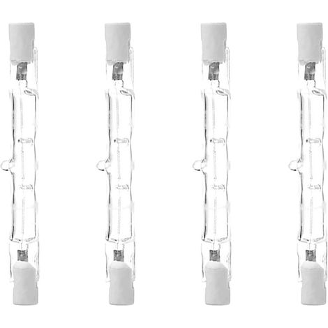 R7S-Halogenlampe, 78 mm, 120 W, 230 V, warmweiß, 2700 K, T3, Typ J, für Arbeit, Sicherheit, Landschaftsbeleuchtung, Straßenbeleuchtung (4er-Pack)/STOL