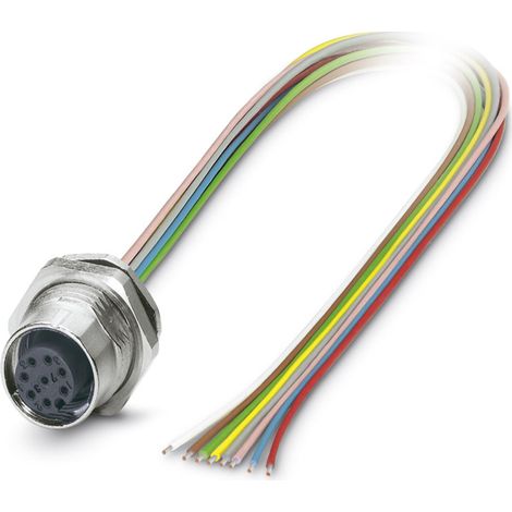 Phoenix Contact 1419690 Sensor-/Aktor-Einbausteckverbinder M12 Buchse, Einbau 0.50 m Polzahl Sensore
