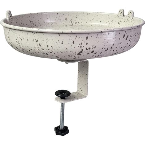 Bassin d ' Eau pour Bain d ' Oiseaux de Jardin avec Construction en métal à Finition Antique, Parfait pour Attirer Les Oiseaux dans Votre Cour, mangeoire extérieure pour Oiseaux (1/5)