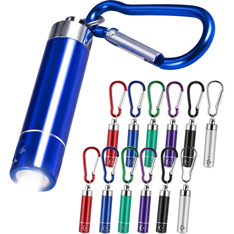 Mini Lampe de Poche Porte-Clés, Lot de 12 Mini Lampe Torche,Mini Lampes De Poche Porte-CléS Pour Enfants,Mini Lampe Torche Portable Mini Lampes De Poche Led Pour Enfants (1/5)