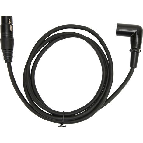 Câble Audio XLR Anglé Mâle vers Femelle Argenté 3 Broches pour Microphone et Enceintes 1.5m (1/5)