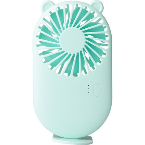 1 Mini ventilateur, 3 modes, rechargeable USB, plastique, pour bureau voyage (1/5)