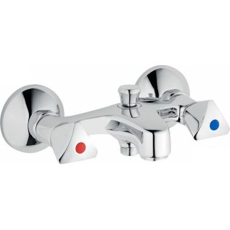 Zweigriff Badebatterie classic-line mit automatischer Umstellung (1/2)