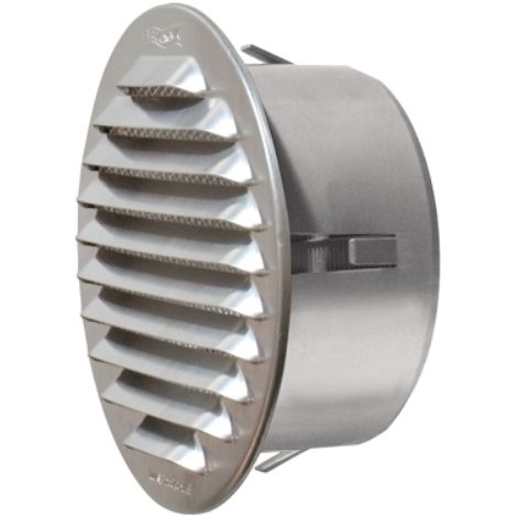 GRIGLIA TONDA IN METALLO DA INCASSO CON IMBOCCO IN PLASTICA Rame D. 125 mm - Imb. 90 mm FIRST