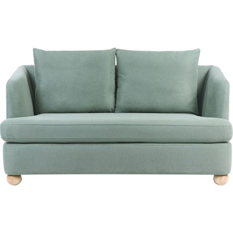 Sofa 2-Sitzer RATTVIK Stoff Hellgrün