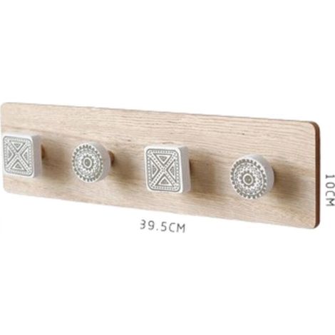 4010cm Modern Minimalist Nordic Wooden Coat Hooks Creative Wall Mounted Coat Rack Entryway Wall Decorations