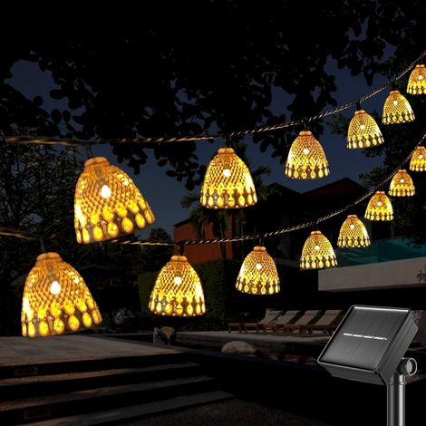 Guirlande lumineuse solaire de Noël 3 m - 20 LED, lanterne solaire, guirlandes lumineuses pour décoration de jardin de Noël (1/5)