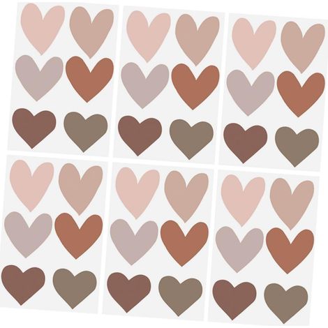Lot de 6 feuilles d autocollants muraux amovibles en PVC (1/5)