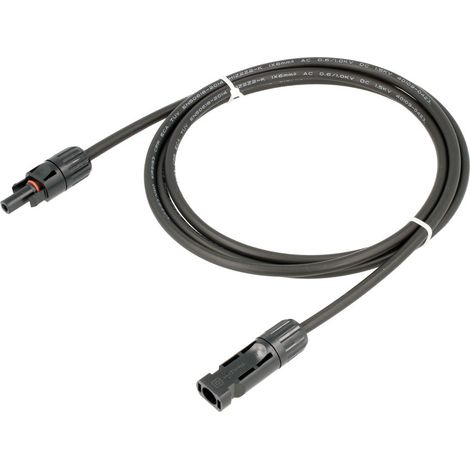 Solare 6 mm maschio-femmina 6 mm maschio-solare 6 mm maschio-femmina 2 metri nero Wir1993
