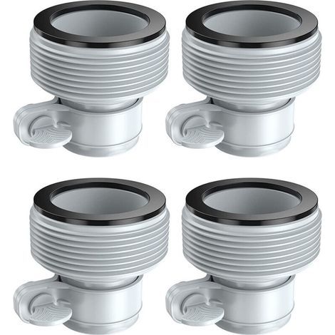 Set mit 4 Poolschlauchadaptern, Ersatzanschluss für Filterpumpen mit 1,5/1,25"-Gewindeanschluss (1/5)