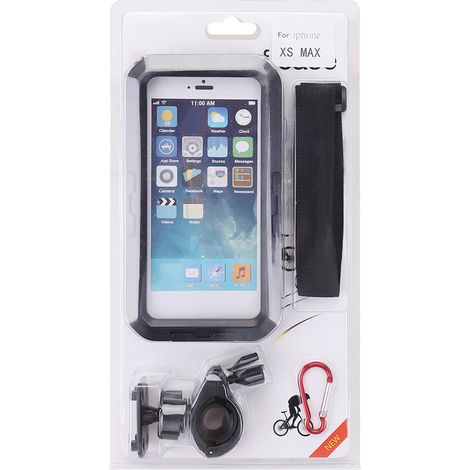 Support téléphone moto vélo étui étanche pour iPhone XS Max / Samsung, housse de guidon universelle (1/5)
