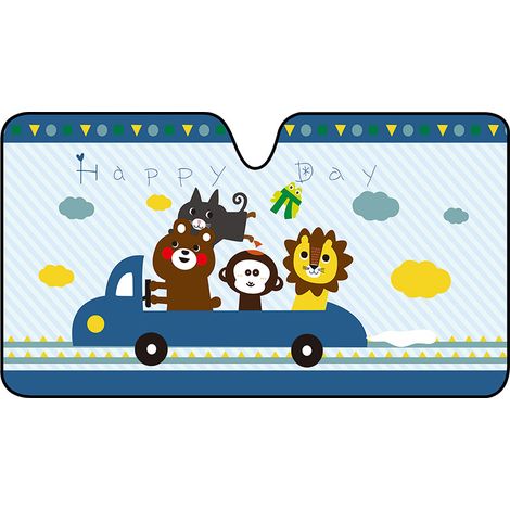 soleil de pare brise de voiture motif dessin animé mignon (1/4)