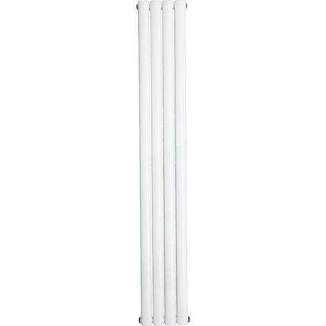 Warmehaus Vertical Oval Panel Double Radiator White 1800 x 237mm (1/5)