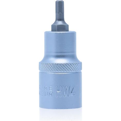 x 4-mm-Innensechskantnuss, Chrom-Vanadium-Stahl S2, für 1/2-Zoll-Schraubenschlüssel, Heimwerkerbedarf (1/5)