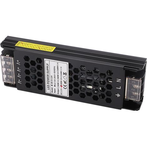LED-Treiber 120 W DC12 V, Hohlgehäuse, schnelle Wärmeableitung, Konstantspannungs-Netzteiladapter AC100–264 V (1/5)