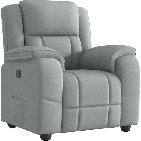 Maison Exclusive - Relaxsessel Hellgrau Stoff