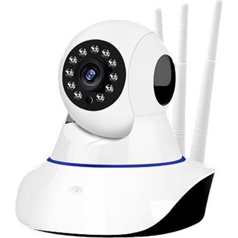 Drehbarer WLAN-Bewegungsmelder mit Nachtsichtfunktion und Hochfrequenzantennen für die Innen- und Außenüberwachung, kompatibel mit Mobilgeräten