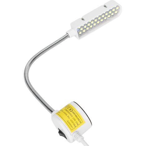Lampe pour machine à coudre 33 LED, éclairage orientable à 360°, flexible métallique, fixation magnétique, prise UE 110-240 V (1/5)