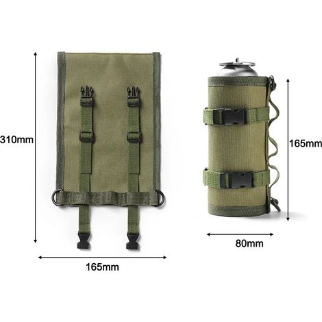Housse de protection pour bidon d'essence de camping, manchon tactique pour bouteille de carburant, housse de protection antichute pour bidon d'essence de camping, réchauds portables (1/5)