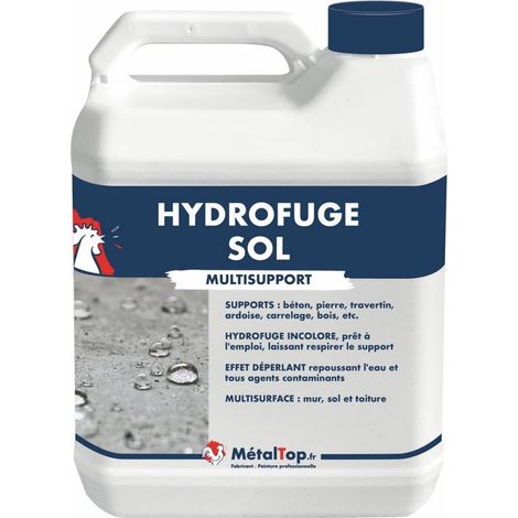 Metaltop – Hydrofuge sol 5 L incolore – Imperméabilisant pour béton, pierre, bois – Protection durable jusqu'à 12 ans – Application facile - POT 5 L (1/5)
