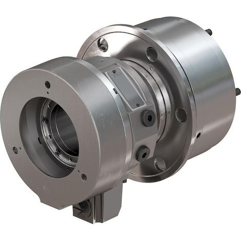 Röhm Forto-HT 46/103 - Cilindro de sujeción accionado hidráulicamente con orificio de paso Asiento de centrado cilíndrico - ZA 130 hasta 45 bar - 443414 (1/3)