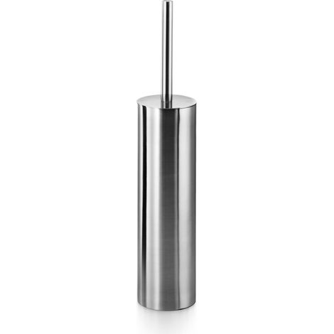 Lineabeta - Runder Wand-/Stütz-Toilettenbürstenhalter aus gebürstetem Stahl (1/2)