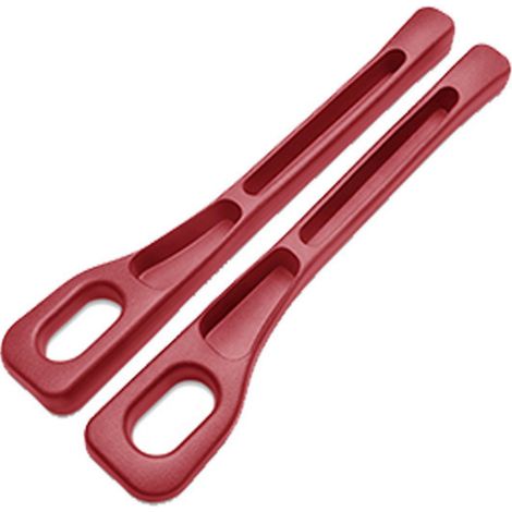 Lot de 2 bouchons d'ouverture pour sièges auto, rangement universel, compatibles avec berlines, SUV et camions, rouges (1/5)