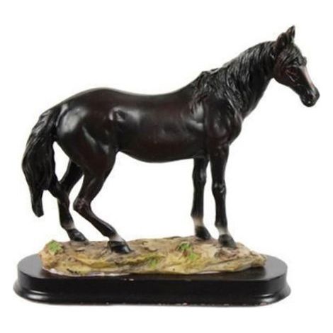 Statua cavallo modello Baio realizzato in materiale sintetico
