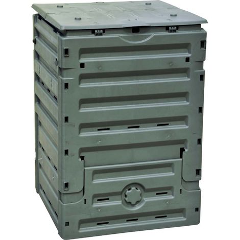 Compostiera da Giardino 300L 60x60xH90cm Rama Eco-Master Verde (1/3)
