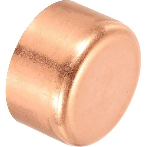 Capuchon de Tuyaux Cuivre 2pcs, Bouchons d'Extrémité Raccord, Embouts Tuyau pour Soudage Raccordements Plomberie Tube Climatisation, 19.07x17mm (Diametre x Hauteur) - 2-1/8 Inch (1/5)