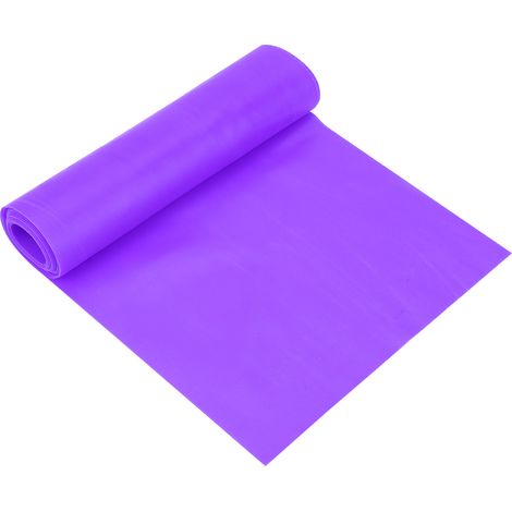 2m Bande Élastique de Yoga, Sangle de Résistance Fitness, Accessoire d’Exercice de Musculation (Violet) (1/5)