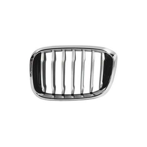 Grille de calandre avant gauche noire et chromée X-LINE BMW X3 G01 phase 1 2017-2021