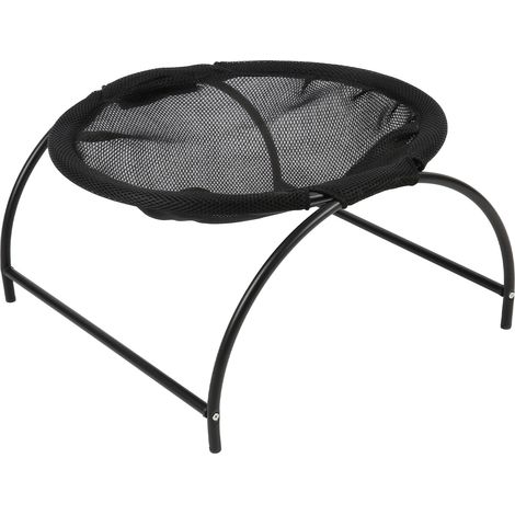 Catalogue hamac pour chat en toile d'acier inoxydable, détachable, surélevé, petit chien, hamac pour animaux, intérieur extérieur noir (1/5)