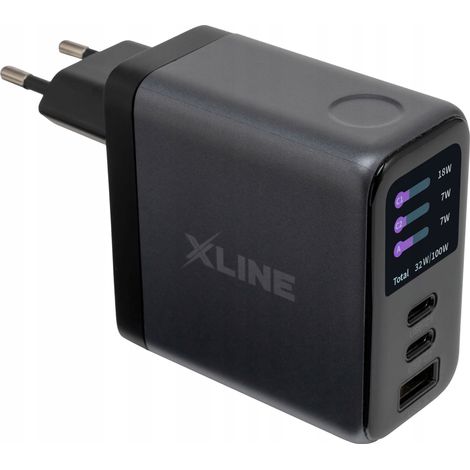 XLINE WCT1003K 100W GaN Schwarzes Wandladegerät 1 Stück. (1/5)