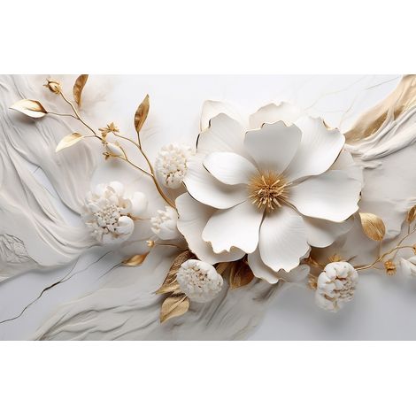 Papier peint panoramique - Fleurs - 130 cm x 83 cm (1/2)