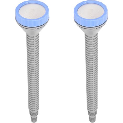 2 Pièces Buse d'Arrosage Longue avec Pommeau Douche en Acier Inoxydable, Flexible Polyvalent pour Jardin et Irrigation Intérieure, Bleu Gris, 2000 Mailles (1/5)