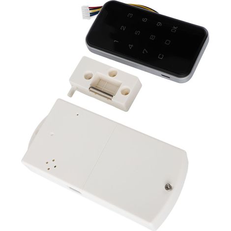 Verrou électrique meuble ABS intelligent à code numérique clavier tactile avec carte RFID pour tiroir bureau et casiers scolaires (1/5)