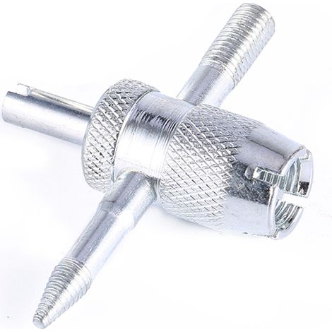 Démonte-valve et pose-valve universel 4 en 1 pour pneus auto, moto, vélo et camion, outil de réparation de valve, extracteur et installateur de noyau de valve (1/5)