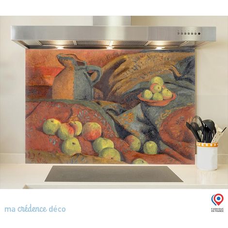 Fond de hotte : Paul Sérusier, Pommes et cruche - Verre trempé - 90 cm - 60 cm (1/5)