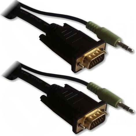 LINEAIRE XPCHD168D Câble VGA mâle / mâle + sortie audio 2m00