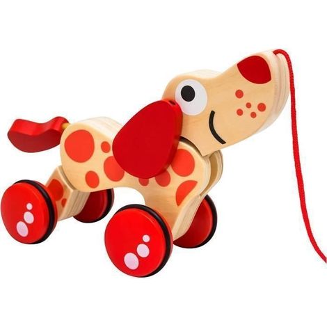 Jouet en Bois à Tirer - Chien - Motricité développement - Garçons Filles Enfant de 12 Mois (1/3)