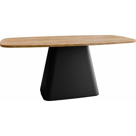 Table basse Oswego 158, Chêne doré artisanal, 48x60x120cm, Diamètre: 0, Stratifié, Angulaire