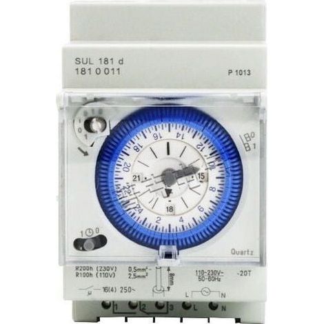 Minuterie Mécanique Analogique 24H Programmable Quotidien 110V 220V Réglage 15 Min Relais Commutation (1/4)