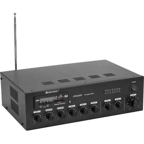 Omnitronic CPE-60P ELA Amplificatore PA 60 W 4 canali 1 zona (1/5)