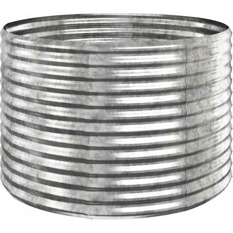 Maison Exclusive - Hochbeet Verzinkter Stahl 100x100x68 cm Silber