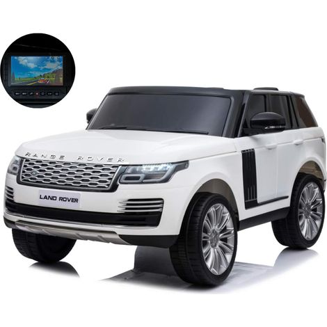Auto Elettrica Bambini 12V Range Rover Bianco Telecomando Sospensioni (1/5)