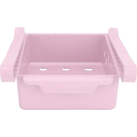 Boîte de Rangement Réfrigérateur Amovible, Étagère pour Fruits et Légumes, Organisateur de Congélateur Rose pour Cuisine (1/5)