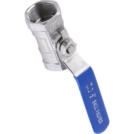Vanne à bille pour tuyau de réservoir, filetage femelle sanitaire en acier inoxydable 304 (3/4" BSP) (1/5)