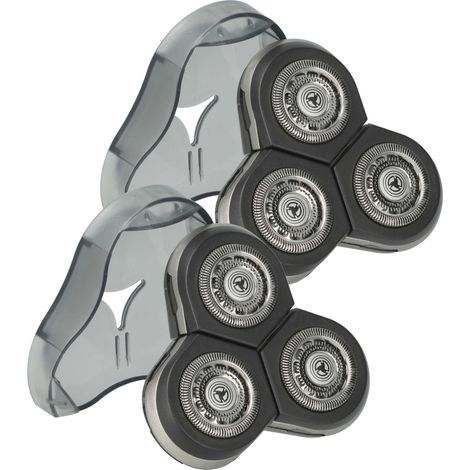 vhbw 2x Shaver Heads Replacement for Philips RQ12/70, RQ12 New Edition for Electric Shaver
