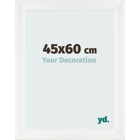 yd. - Cadre photo 45x60 - Blanc Brillant - MDF - Pisa (1/5)